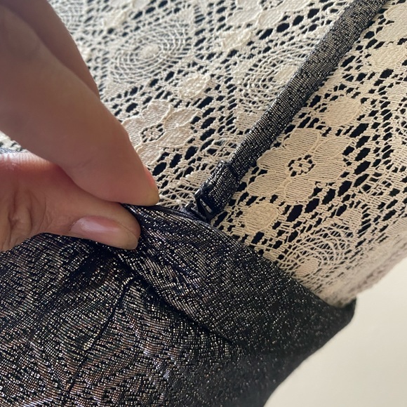 Bustier Dress GUESS size 6 US Metalic grey - Picture 9 of 9